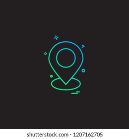 Navigation icon design vector 