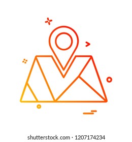 Navigation icon design vector 