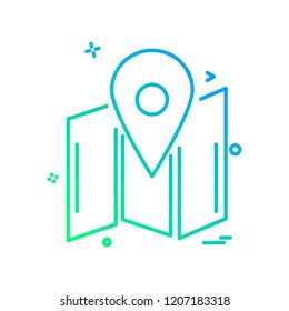 Navigation icon design vector 