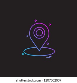 Navigation icon design vector