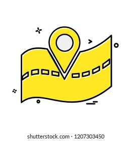 Navigation icon design vector