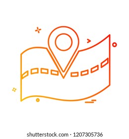 Navigation icon design vector
