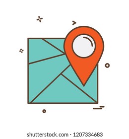 Navigation icon design vector