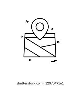 Navigation icon design vector