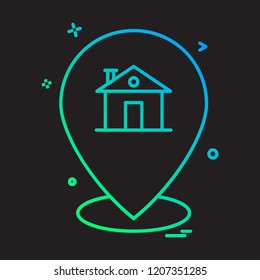 Navigation icon design vector 