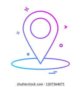 Navigation icon design vector 