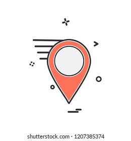 Navigation icon design vector