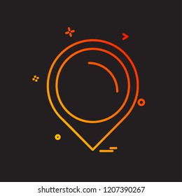 Navigation icon design vector