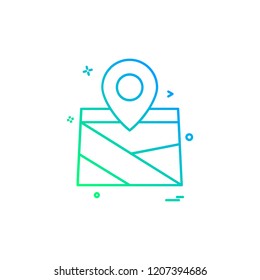 Navigation icon design vector