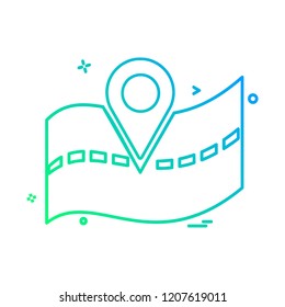 Navigation icon design vector