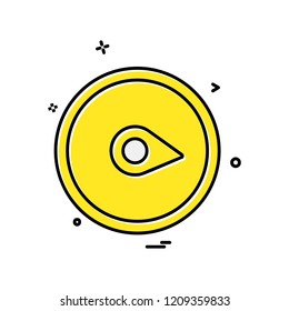 Navigation icon design vector