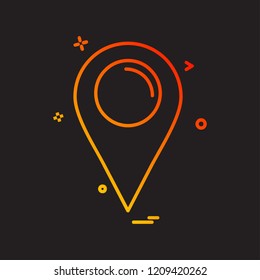 Navigation icon design vector