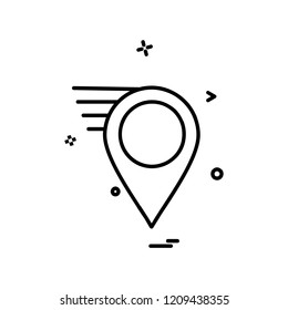 Navigation icon design vector