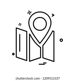Navigation icon design vector 
