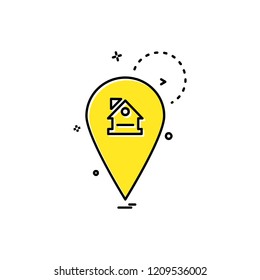 Navigation icon design vector