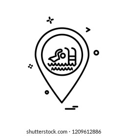 Navigation icon design vector