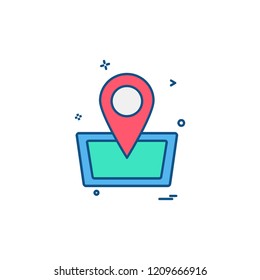 Navigation icon design vector
