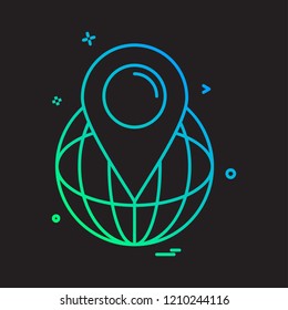 Navigation icon design vector