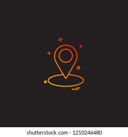 Navigation icon design vector 