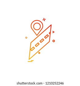 Navigation icon design vector