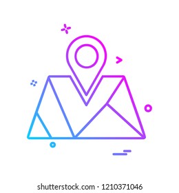 Navigation icon design vector 