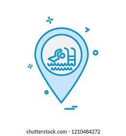 Navigation icon design vector