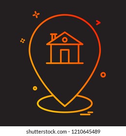 Navigation icon design vector 