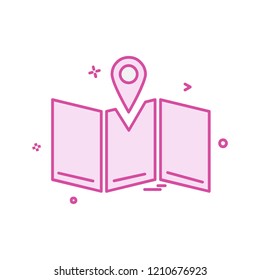 Navigation icon design vector