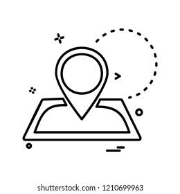 Navigation icon design vector 