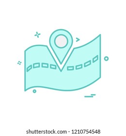 Navigation icon design vector