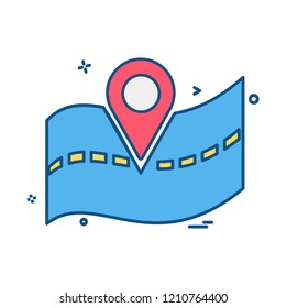 Navigation icon design vector