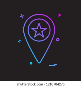 Navigation icon design vector