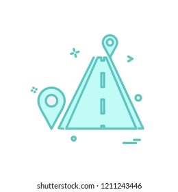 Navigation icon design vector