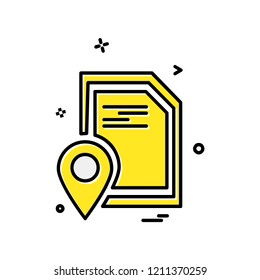Navigation icon design vector