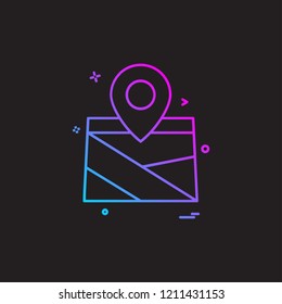 Navigation icon design vector
