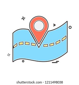 Navigation icon design vector