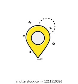 Navigation icon design vector