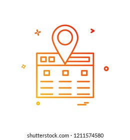 Navigation icon design vector