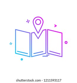 Navigation icon design vector