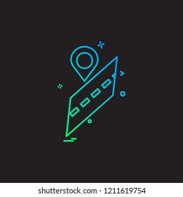 Navigation icon design vector