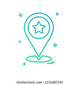 Navigation icon design vector