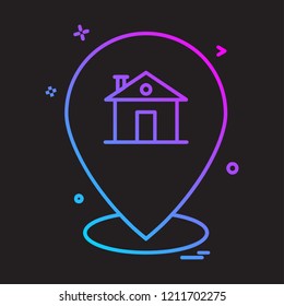 Navigation icon design vector 