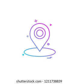 Navigation icon design vector