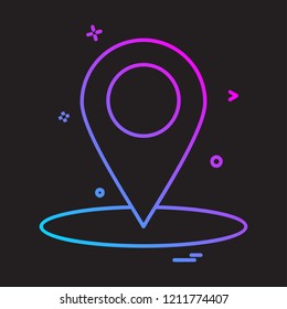 Navigation icon design vector 