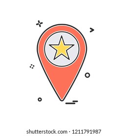 Navigation icon design vector