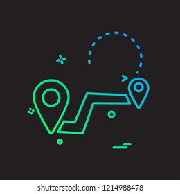 Navigation icon design vector