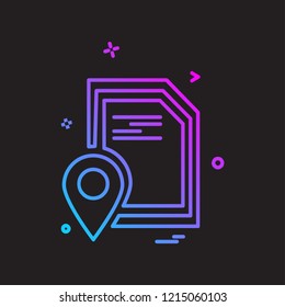 Navigation icon design vector