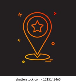 Navigation icon design vector