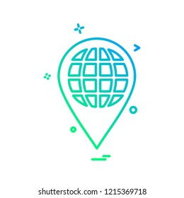 Navigation icon design vector