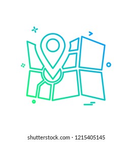 Navigation icon design vector